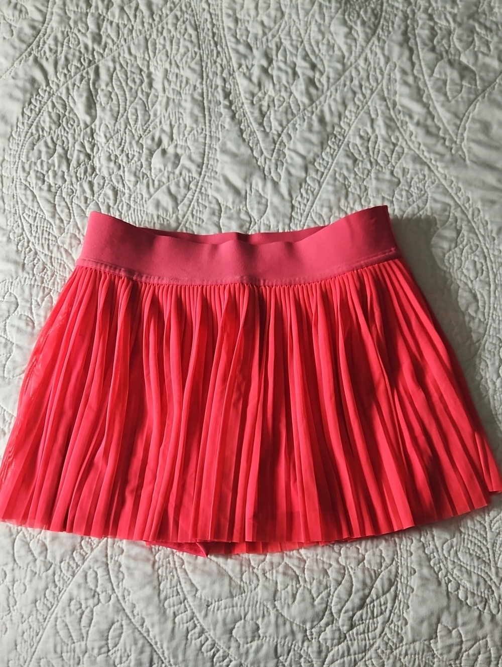 lululemon athletica Bright Pink Pleated Skater Skirt